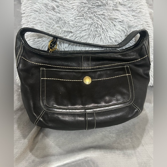 Coach Black Leather Ergo Hobo Shoulder Bag - Picture 1 of 4